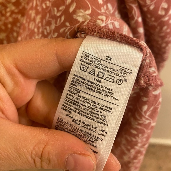 2X smocked midi dress - Picture 4 of 5